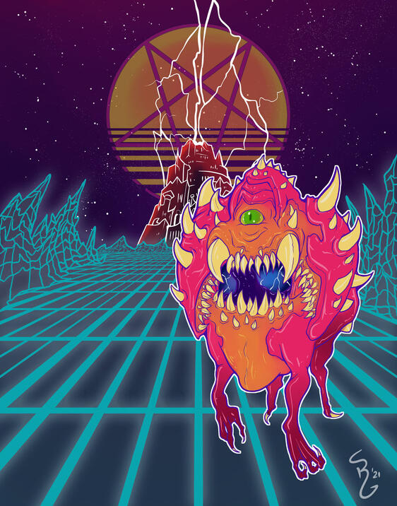 Vaporwave Cacodemon